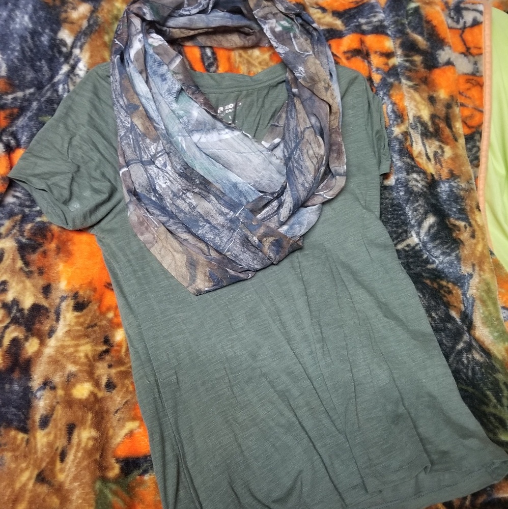 Shirt and scarf